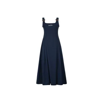 Valeria Obbaco Slip Dress Women's Navy Blue