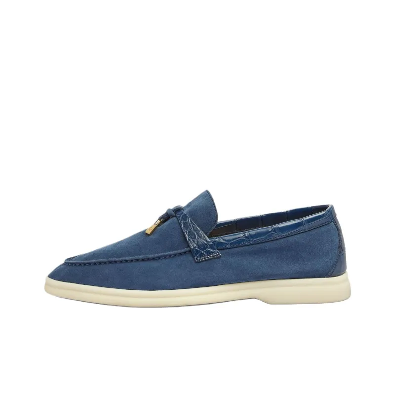 Loro Piana Summer Charms Walk Loafers Women's Sea Blue-0