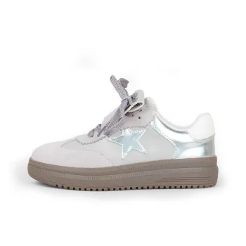 AQUASCUTUM Breathable Low Top Skateboard Shoes Women's Silver Gray
