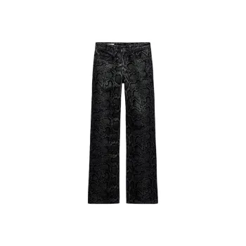 ZARA Trf Jeans Women's Dark Blue