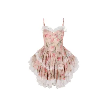 Selkie Collection FW24 Slip Dress Women's Rose Garden In Memory Print