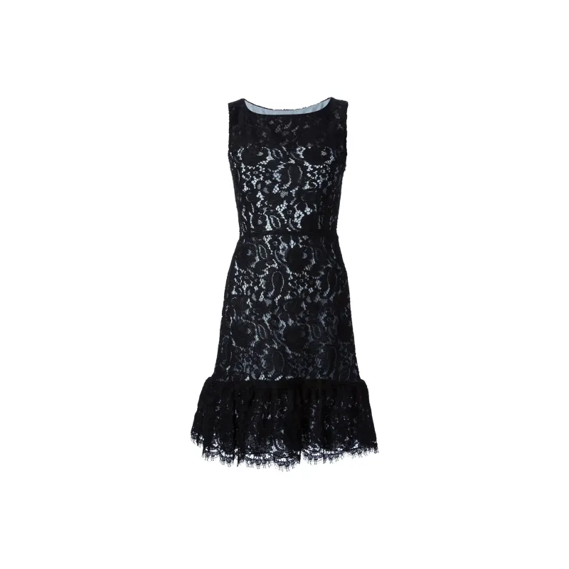 Balenciaga Sleeveless Lace Mini Dress-0