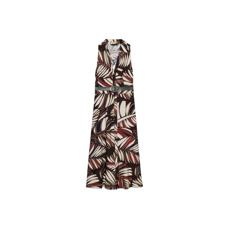 ZARA Sleeveless Dress Women's Multicolor-0
