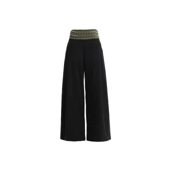 Kazakhstan Suit Trouser Women's Black Light Khaki