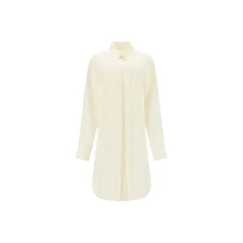 Chloe Long-Sleeved Dresses Women's Milk White