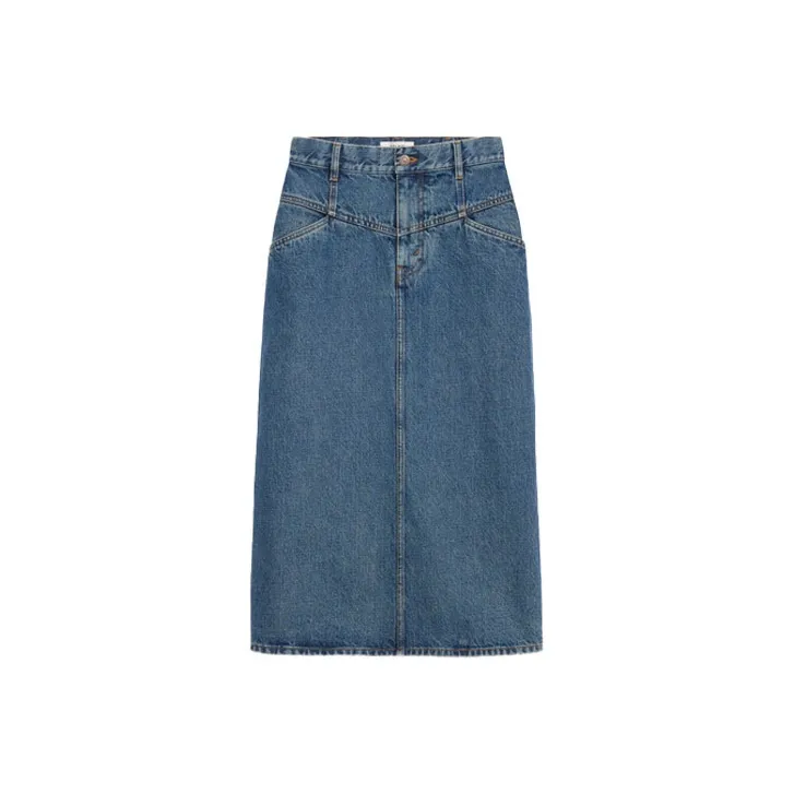 CELINE Denim Short Skirts Women's Blue-0