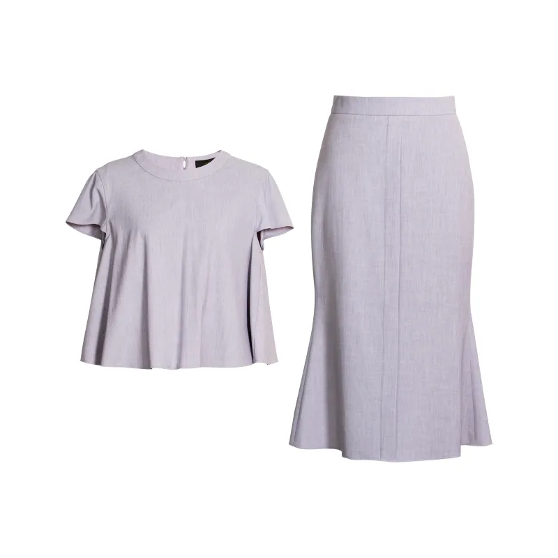 ROEYSHOUSE Skirt Set Women's Light Purple-0