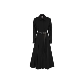 MaxMara Studio Long Sleeved Dress Women's Black