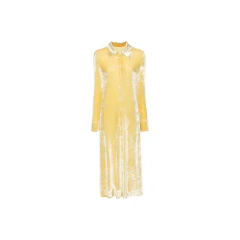JIL SANDER Velvet Shirt Dress