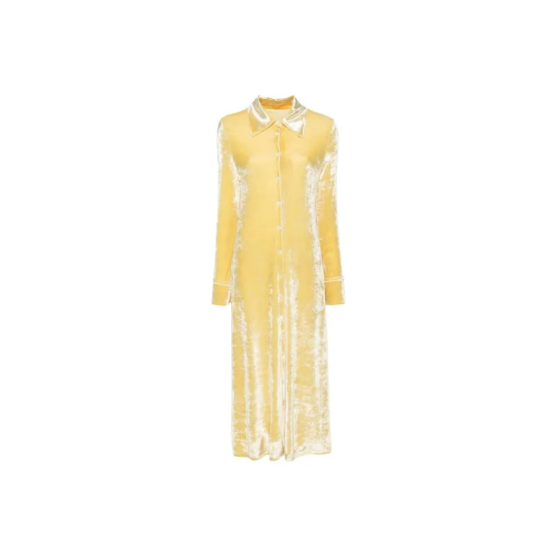 JIL SANDER Velvet Shirt Dress-0
