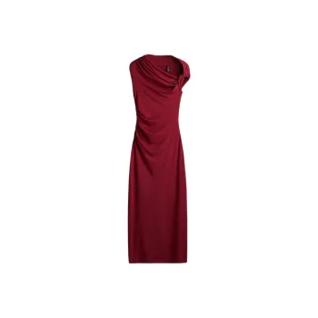 H&M Sleeveless Dress Women's Deep Red