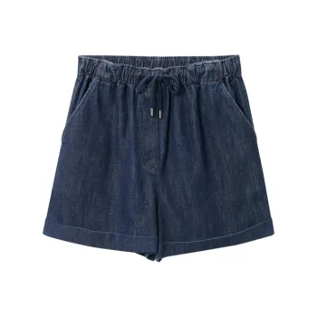 OVV Denim Shorts Women's Denim Blue Solid Color 10
