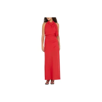 BEC+BRIDGE CLARICE DRAPE DRESS Sleeveless Dress Women's Rouge/Rouge Red