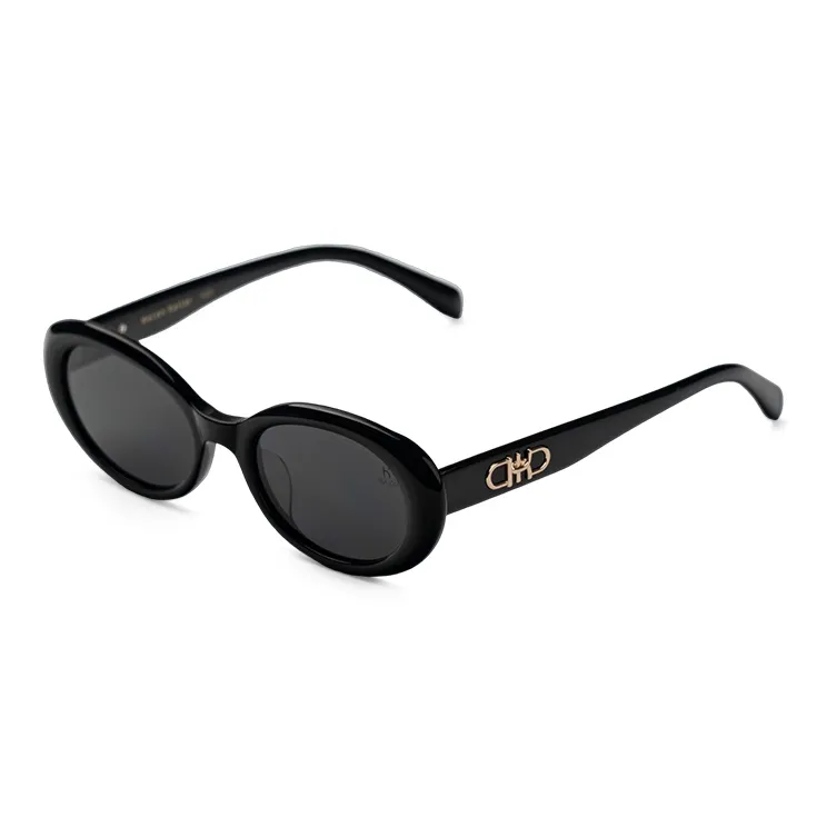 HELEN KELLER Plate Frame Cat Eye Sunglasses Unisex-2