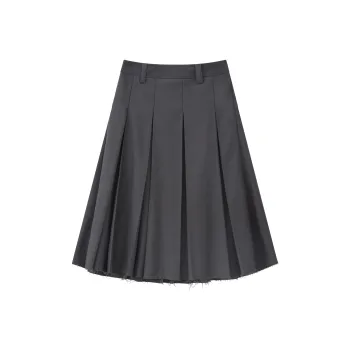 RUNTOTHEFUTURE Casual Long Skirt Women's Dark Gray