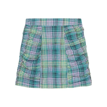 GANNI Casual Short Skirts Women's Lake Blue
