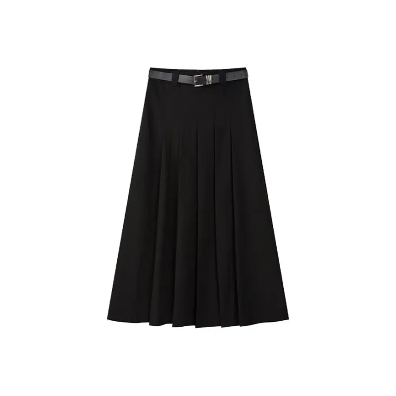 PLAY BUSH Casual Long Skirt Women's White-15