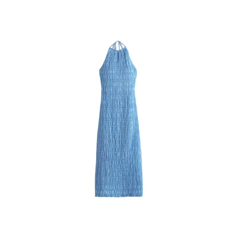 Abercrombie＆Fitch Sleeveless Dress Women's Cloud Blue-0