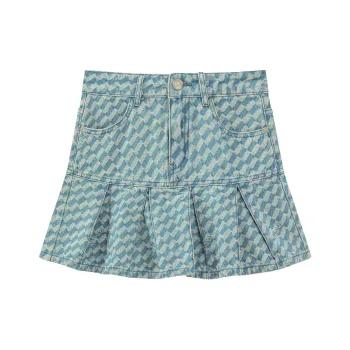 CHUU Denim Short Skirts Women's Denim Blue