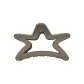 Five-Pointed Star Matte Shark Clip 1 Pc (Light Coffee)