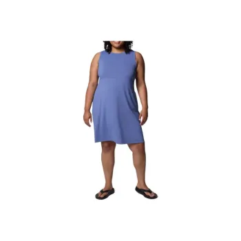 Columbia PFG Freezer Tank Dress Plus Size Sleeveless Dress Women's Blue Purple