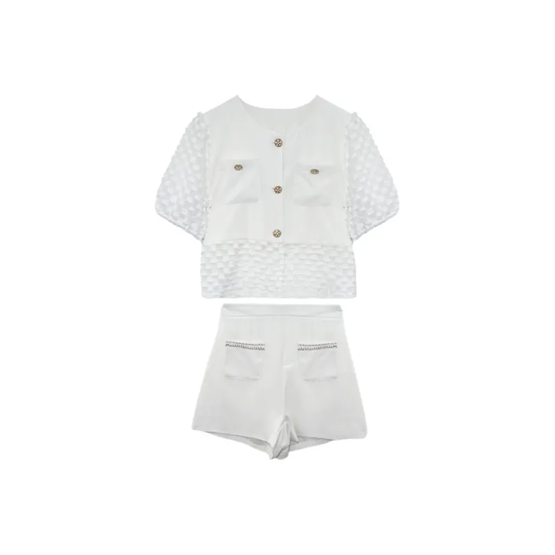 Icicofficial Casual Suit Women's White-0