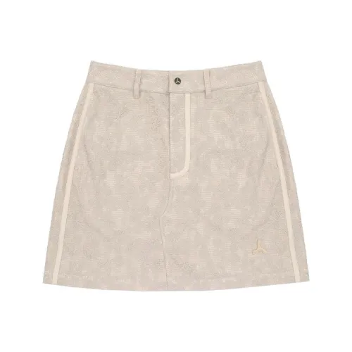 LI NING 1990 Casual Short Skirts Women's Light Milk Umber