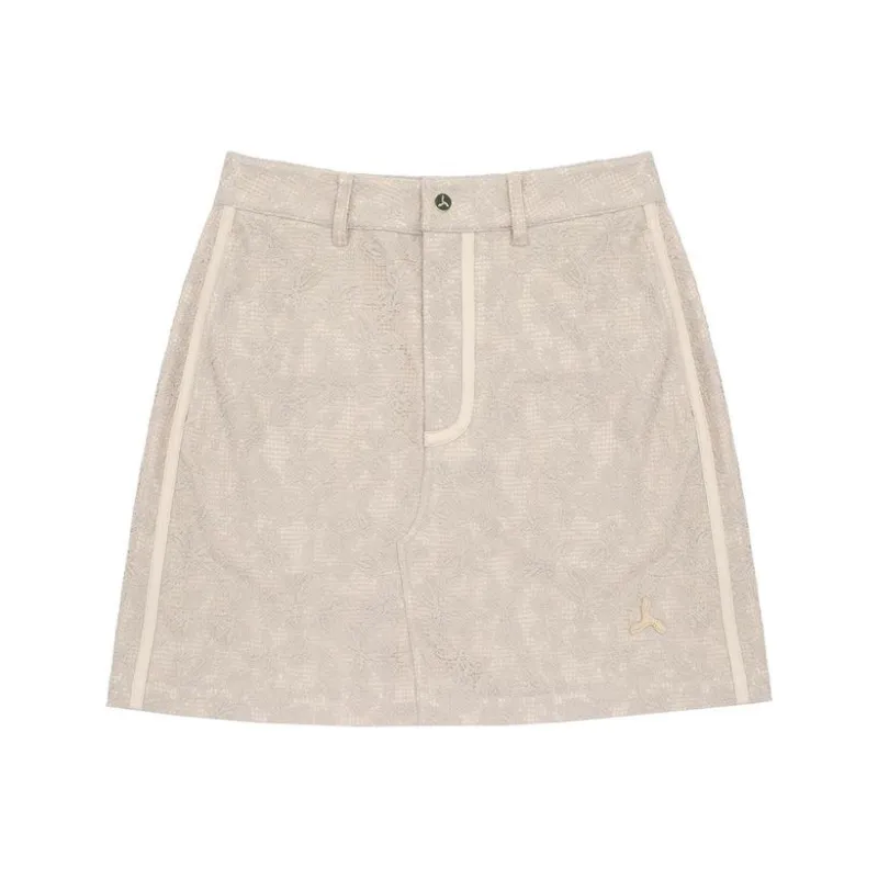 LI NING 1990 Casual Short Skirts Women's Light Milk Umber-0