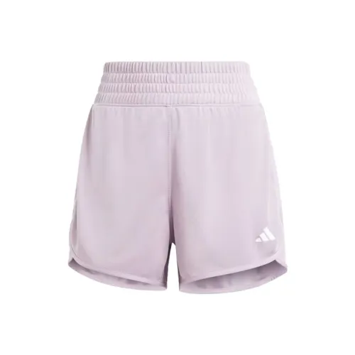 Adidas Pacer Essentials Knit High Rise Shorts Sports Shorts Women's Pink