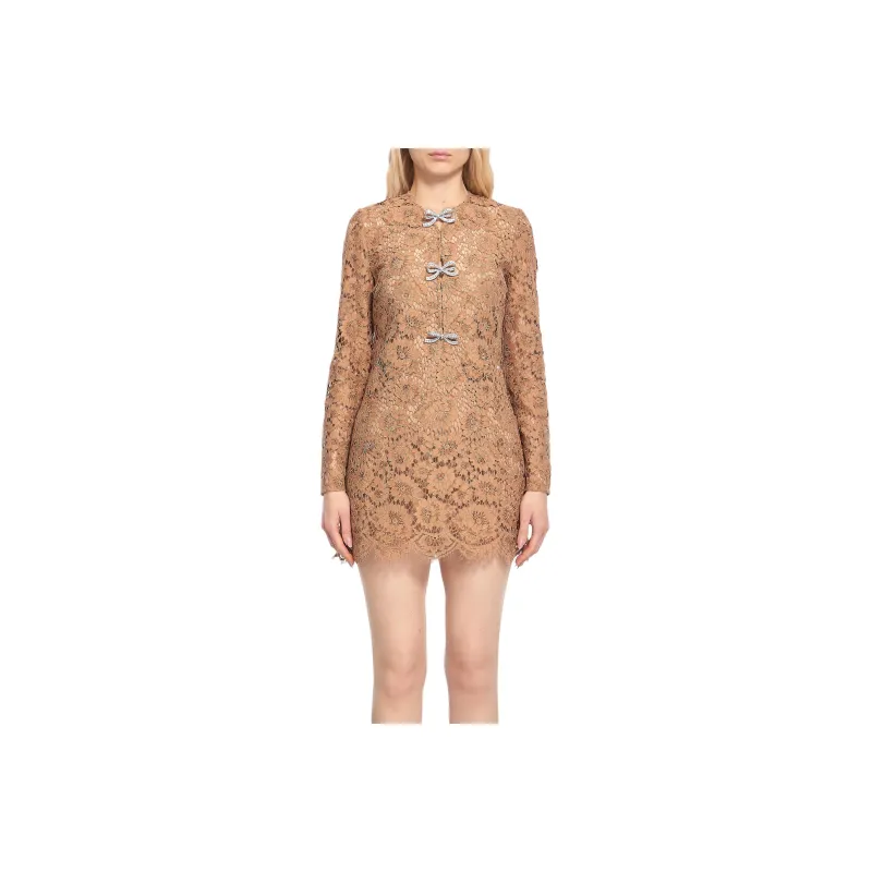 Self portrait Lace Bow Mini Dress-0