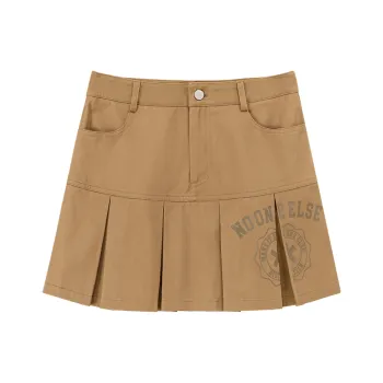 NO ONE ELSE Casual Short Skirts Women's Coffee
