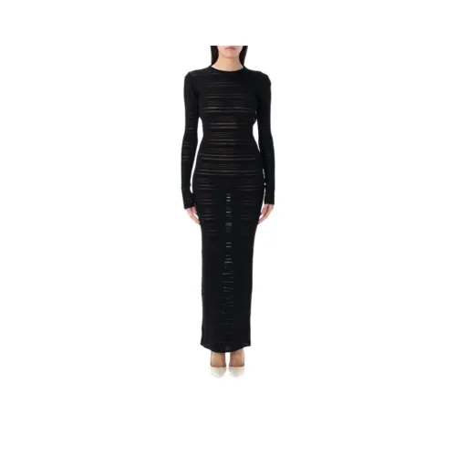 ANDREĀDAMO Striped Knit Maxi Dress