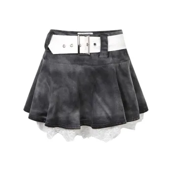 JAC FLEURANT Casual Short Skirts Women's Black