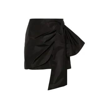 MSGM Bow-embellished Mini Skirt