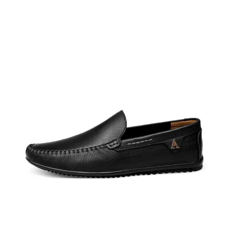 LEXON Gommino Loafers Unisex Black/Dark Brown/Khaki-0