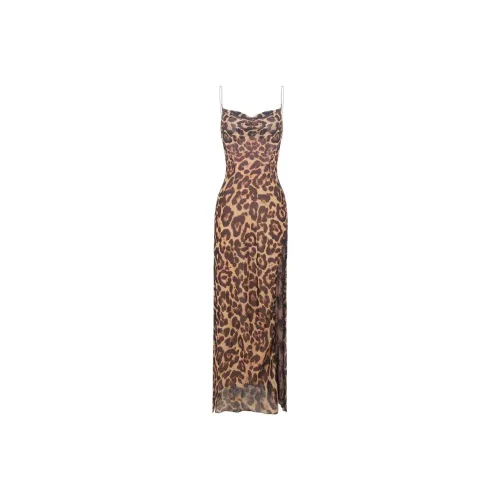 IDLE SOUL Slip Dresses Women's Leopard Print