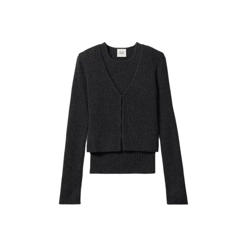 CALVIN KLEIN Casual Suit Europe Version Women's Asphalt-0