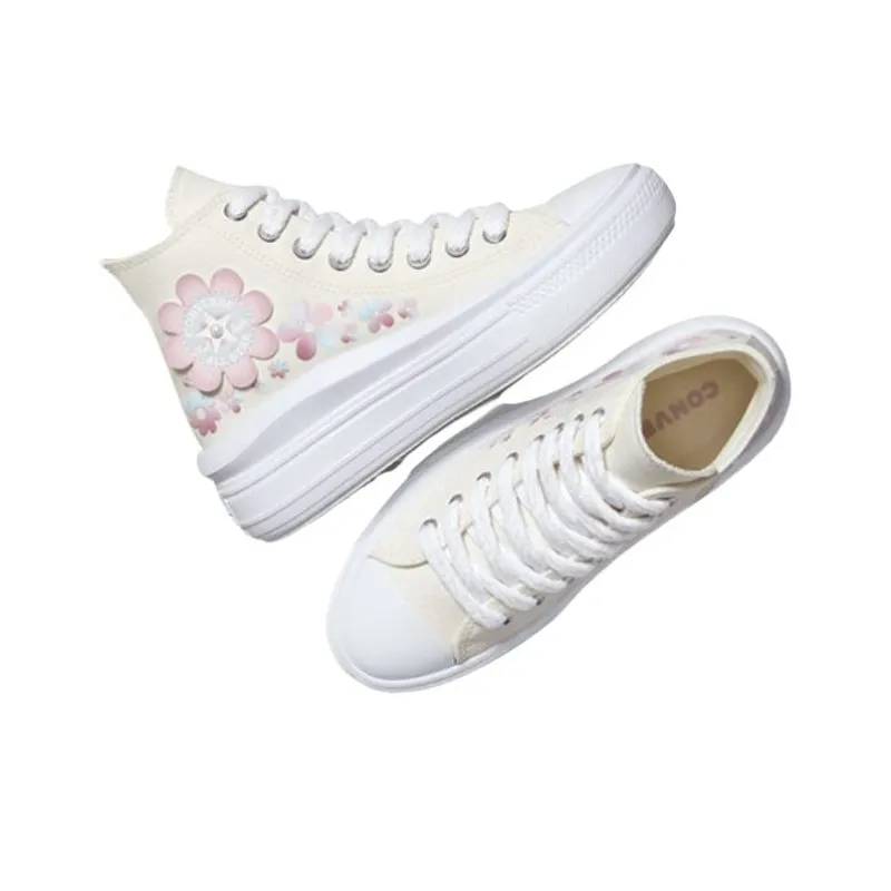 Converse Women's Chuck Taylor All Star Move Platform High 'Petals & Pearls' Women's-3