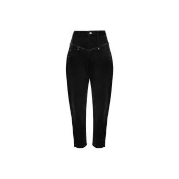 ISABEL MARANT Oliviani High-Waisted Frayed Jeans