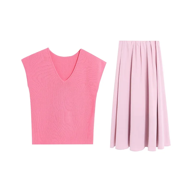 BVODE Two Piece Skirt Sets Women's-0