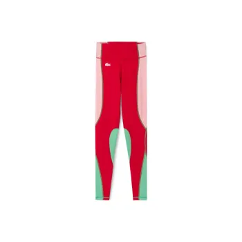 LACOSTE Sports Pants Women's Red Pink Green Multicolor