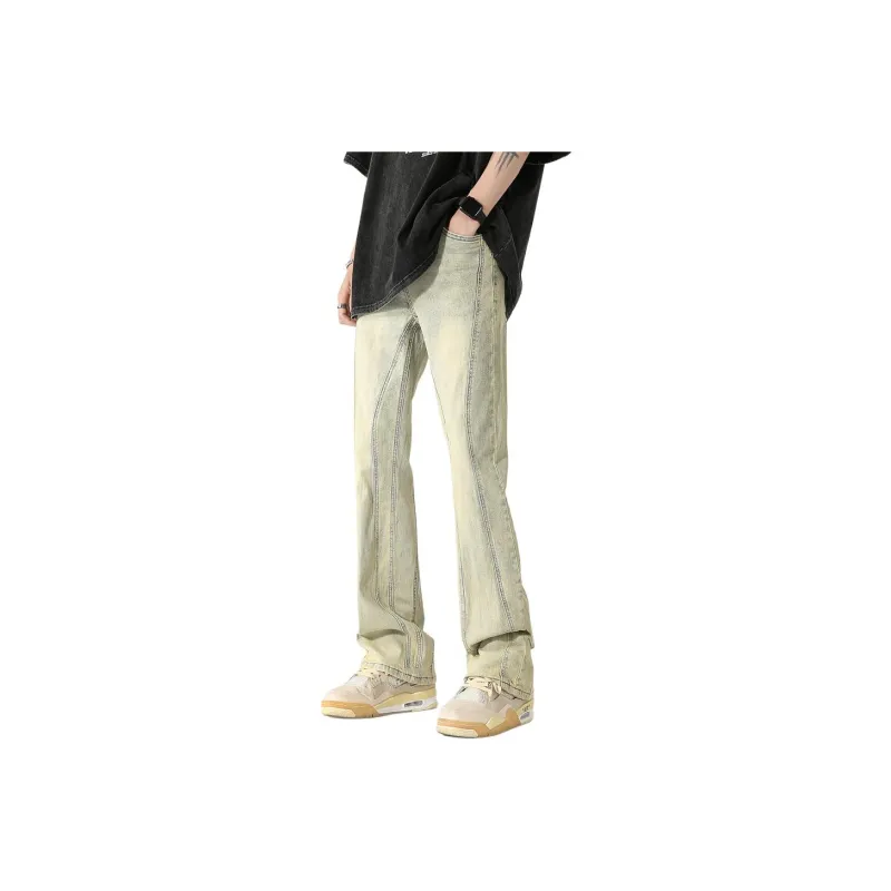NHZN Jeans Unisex Yellow Mud-0