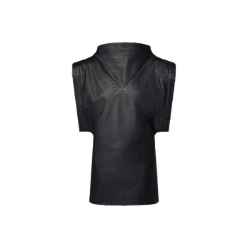 LOUIS VUITTON Portrait Collar Leather Dress