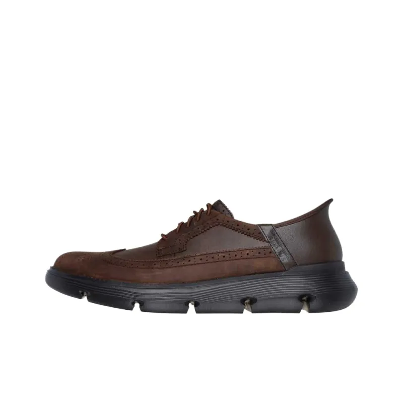 Skechers Garza Rubio Low Top Casual Shoes Men's Brown-0