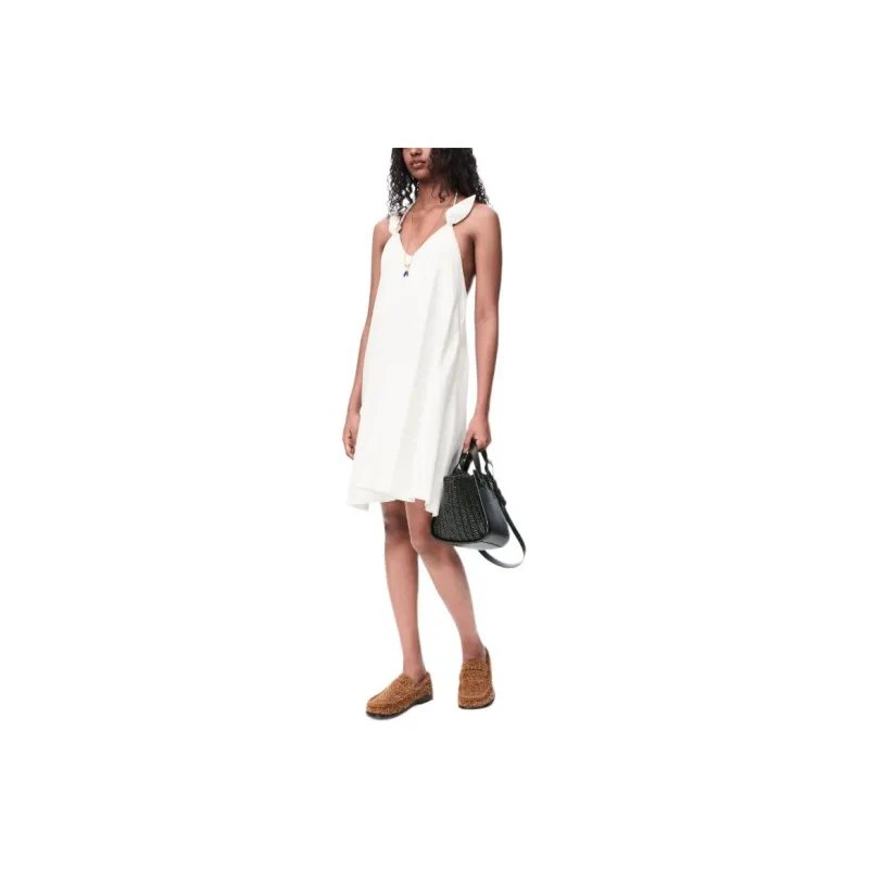 LOEWE Flamenco Halterneck Mini Dress-0