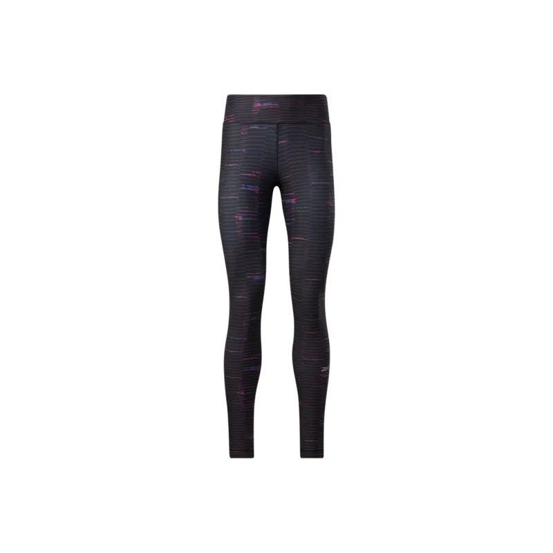 Reebok Ts Run Lux Bold Tight-Aop Athletic Trousers Women's Black-0