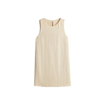 H&M Sleeveless Dress Women's Light Beige