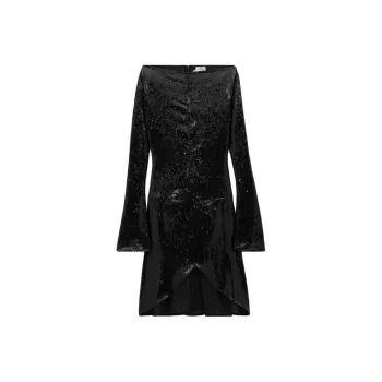 COURREGES Ellipse Glittered Dress