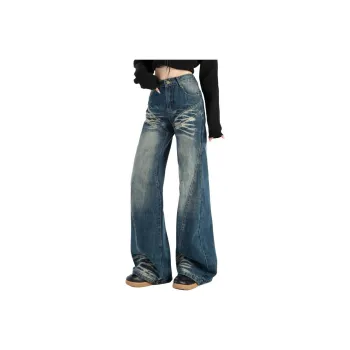 YINLEI Jeans Women's Vintage Blue