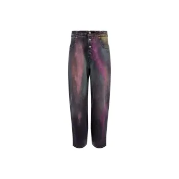 MM6 Maison Margiela Bleached Effect High Waisted Jeans